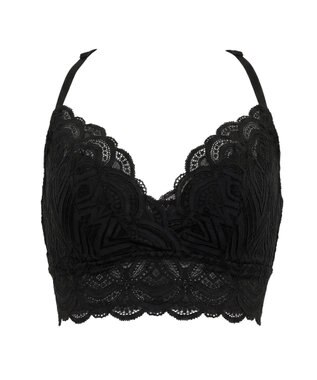 BRADELIS New York 【BRADELIS Me / ノンワイヤー】Lovely Back Bra26S1 補正下着 補整 ブラジャー 華やかなレースの見せインナー ブラック