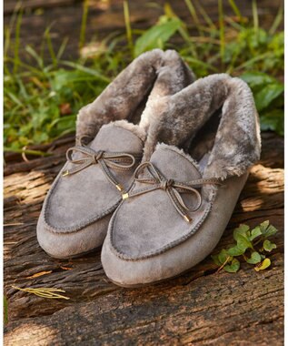 ANY SIS レディーフェイクファー モカシン