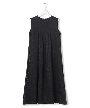 23区 L 【APPLAUDIR】シャドウフラワーオパール ドレス ブラック系
