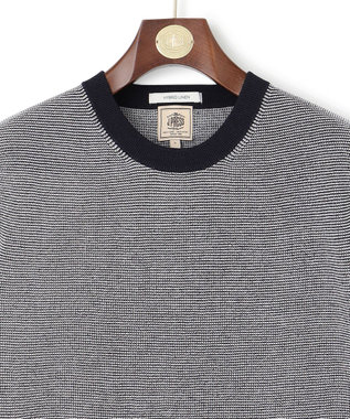 J.PRESS MEN 【HYBRID LINEN】ニットTシャツ ホワイト系1