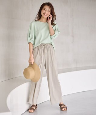 ANY シルケットスムース タックスリーブプルオーバー ミント