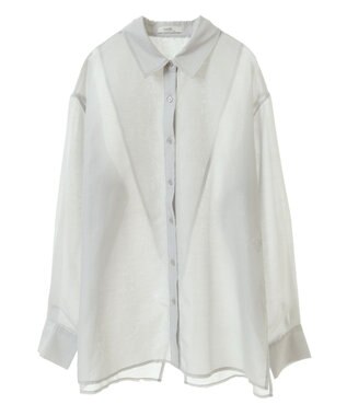 earth music&ecology バックスリットシアーシャツ Mint