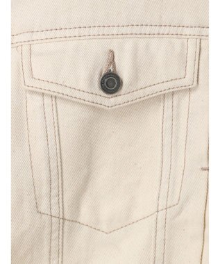 Green Parks ノーカラーカツラギジャケット Ecru