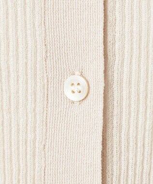 23区 【GOLD LABEL】コットンリネンシアー ニットポロカーディガン サンドベージュ系