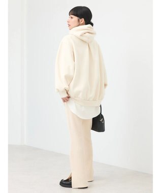 earth music&ecology ぽこぽこスリットパンツ Ivory