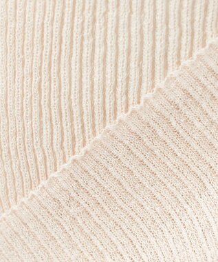 23区 【GOLD LABEL】コットンリネンシアー ニットポロカーディガン サンドベージュ系