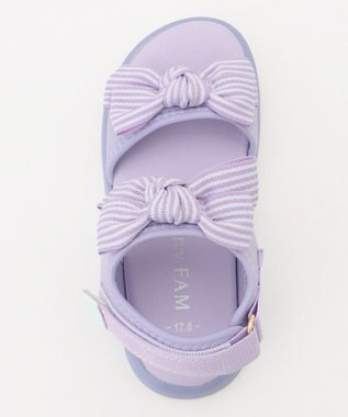ANY KIDS リボン スポーツ サンダル ラベンダー