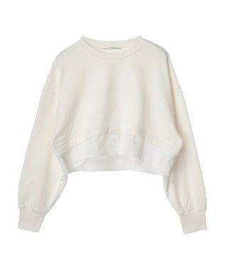 Green Parks ・ＥＬＥＮＣＡＲＥ　ＤＵＥレイヤードウラケプルオーバー Off White