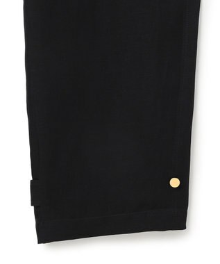 BEIGE， BERNARD / リネン混 ヘムタグ 2WAYパンツ Black