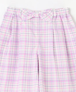 ANY KIDS チェック柄キュロット ラベンダー