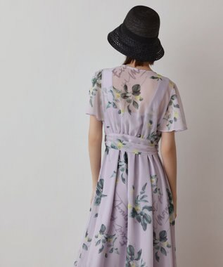 GRACE CONTINENTAL プリントセパレートワンピース パープル