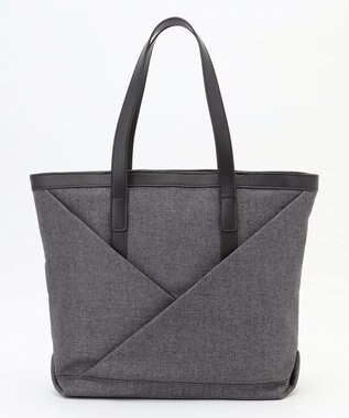 Y'SACCS リネンライク　イニシャルトート　Mサイズ ブラック