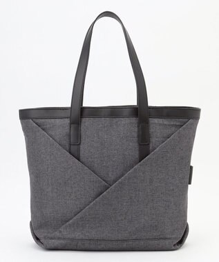 Y'SACCS リネンライク　イニシャルトート　Mサイズ ブラック