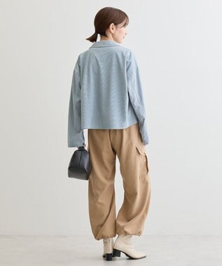 Green Parks ソフトコーデュロイショートシャツ Blue