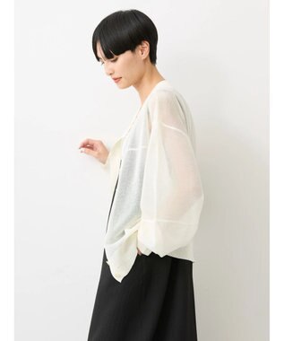 AMERICAN HOLIC 接触冷感２ＷＡＹシアーニットカーディガン Off White