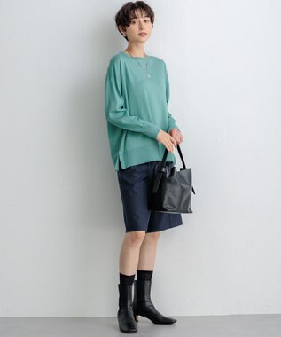 23区 レザー2WAY ショルダーバッグ ブラック系