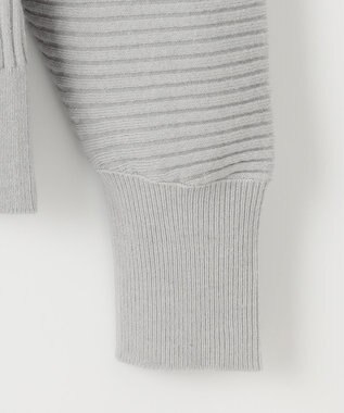 ANY SIS L 【洗える】アレンジRIB ニット アイスグレー