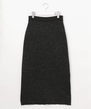 自由区 S 【カタログ掲載】スパンコールストレッチ スカート ブラック