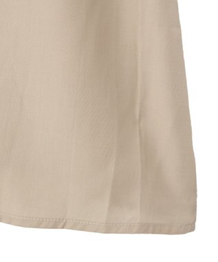 earth music&ecology スタンドカラーオーバーチュニックシャツ Beige