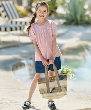 組曲 KIDS 【Fサイズ】シアードット ビニールバッグ ブラウン系3