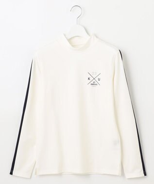 23区GOLF 【WOMEN】【吸水速乾/UVカット】ベアスムースモックシャツ ホワイト系