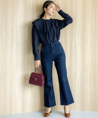 組曲 L 【23AW】DENIM フレアパンツ ネイビー系