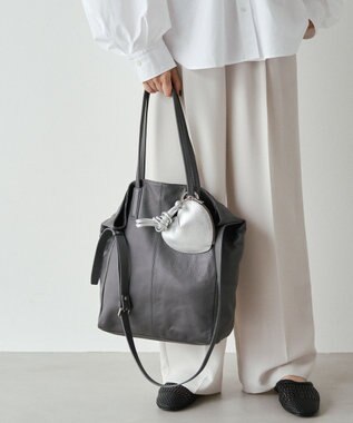 russet 【2025AW新作】《WEB限定》レザー2WAYトートバッグ(CE-1584-WEB) Black