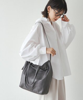 russet 【2025AW新作】《WEB限定》レザー2WAYトートバッグ(CE-1584-WEB) 終Gray