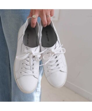 Pointer 本革スライドオンスニーカー ホワイト