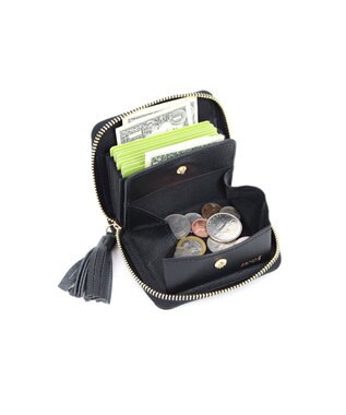 UNBILLION ペルケ perche / マルチスタッズ・ジャバラカードウォレット ブラック