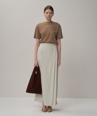 ATON FRESCA NUBUCK | モックネックＴシャツ BEIGE