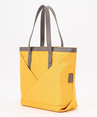 Y'SACCS リネンライク　イニシャルトート　Mサイズ イエロー
