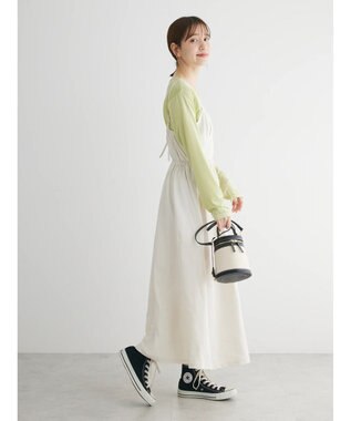 Green Parks クルーネックシアーベロアプルオーバー Lime Green