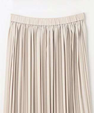 ANY L 【ウエストゴム】プリーツスカート ベージュ