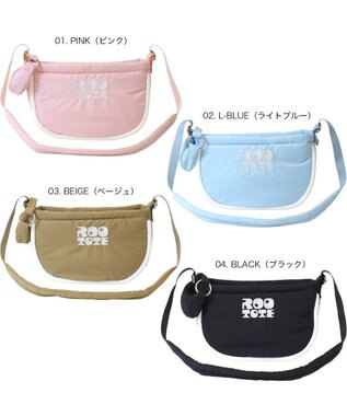 ROOTOTE 3641【ふわふわ軽量】SN.デリ.パファーハーフムーン-A 01：ピンク