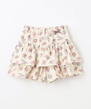 ANY KIDS スイーツ プリント キュロット エクリュ系