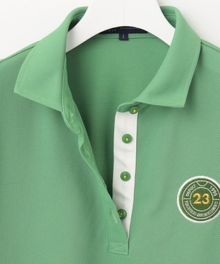 23区GOLF 【WOMEN】【吸水速乾/UVカット】エイトロックポロシャツ グリーン系