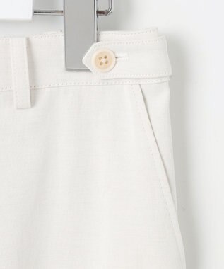 J.PRESS LADIES L 【洗える・接触冷感・UVケア・吸水速乾・防透け】麻シェルドライ テーパード パンツ ナチュラル系