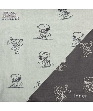 ROOTOTE 8589【スヌーピー】IP.ベビールー.ジャガード.ピーナッツ-8P 01：グレー