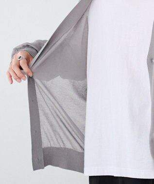 WEGO 【ユニセックス着用ITEM/紫外線対策/冷房対策】シアーカーディガン グレー