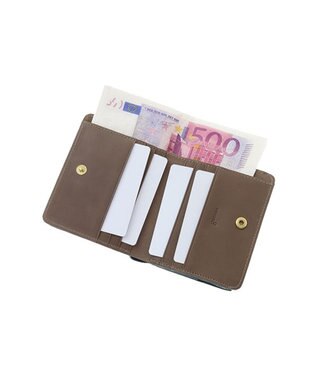 genten 【新色】フレスコ 二つ折り財布 グリーン