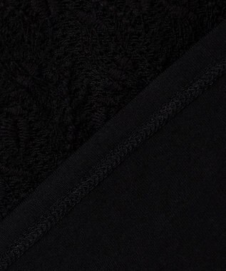 UNFILO シアー エンブロイダリー Tシャツ ブラック