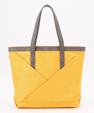 Y'SACCS リネンライク　イニシャルトート　Mサイズ イエロー