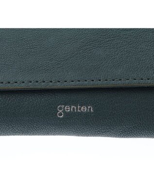 genten 【新色】フレスコ 二つ折り財布 グリーン
