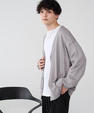 WEGO 【ユニセックス着用ITEM/紫外線対策/冷房対策】シアーカーディガン グレー