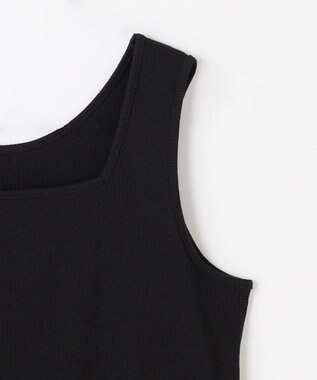 ANY L テレコタンクトップ ブラック