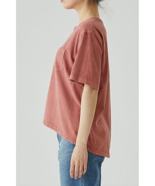 caqu caqu x good on short sleeve pocket tee リラックスフィットポケットTシャツ dark pink