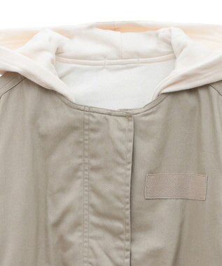 earth music&ecology パーカー付きミリタリーブルゾン Beige