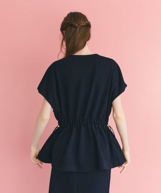 GRACE CONTINENTAL ダブルクロスジャージトップ ネイビー