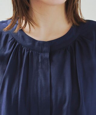 Tiaclasse 【洗える】シアーロングブルゾン ベージュ